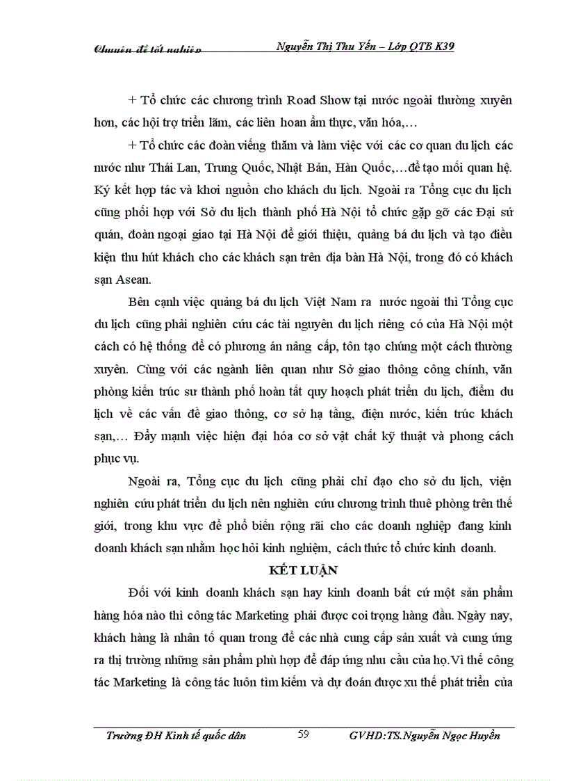 image for page Giải pháp Marketing nhằm thu hút khách du lịch quốc tế đến với khách sạn Asean của công ty TNHH Thương mại du lịch và dịch vụ Rồng Vàng