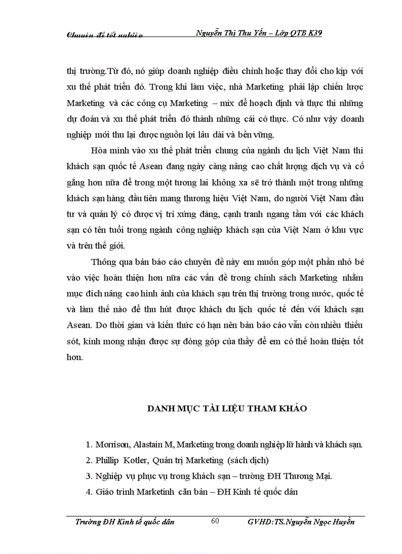 image for page Giải pháp Marketing nhằm thu hút khách du lịch quốc tế đến với khách sạn Asean của công ty TNHH Thương mại du lịch và dịch vụ Rồng Vàng