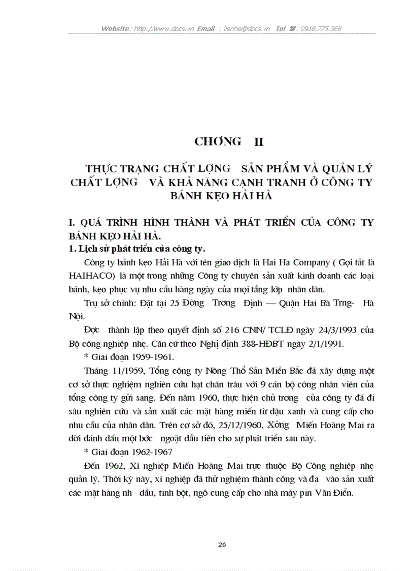 image for page Chất lượng sản phẩm với việc nâng cao khả năng cạnh tranh ở công ty bánh kẹo Hải Hà