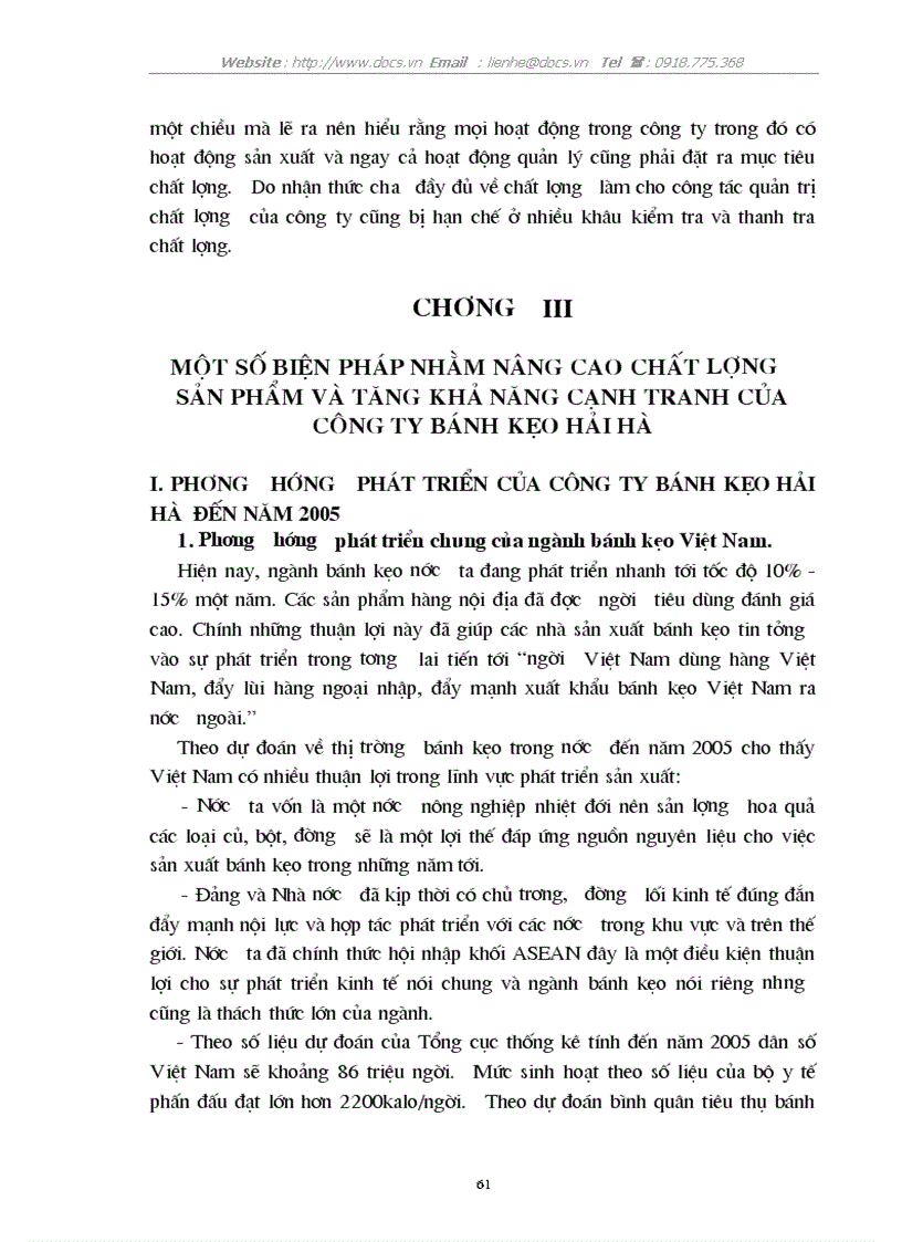 image for page Chất lượng sản phẩm với việc nâng cao khả năng cạnh tranh ở công ty bánh kẹo Hải Hà