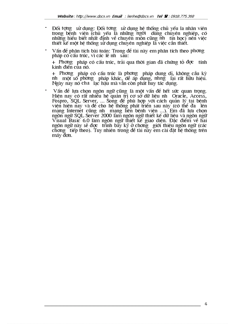 image for page Báo cáo P tích thiết kế hệ thống thông tin quản lý bệnh nhân tại Bệnh viện Đa khoa tỉnh Hải Dương