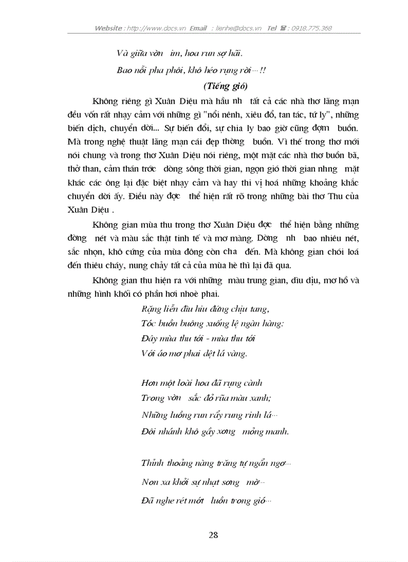 image for page Không gian nghệ thuật trong thơ Xuân Diệu