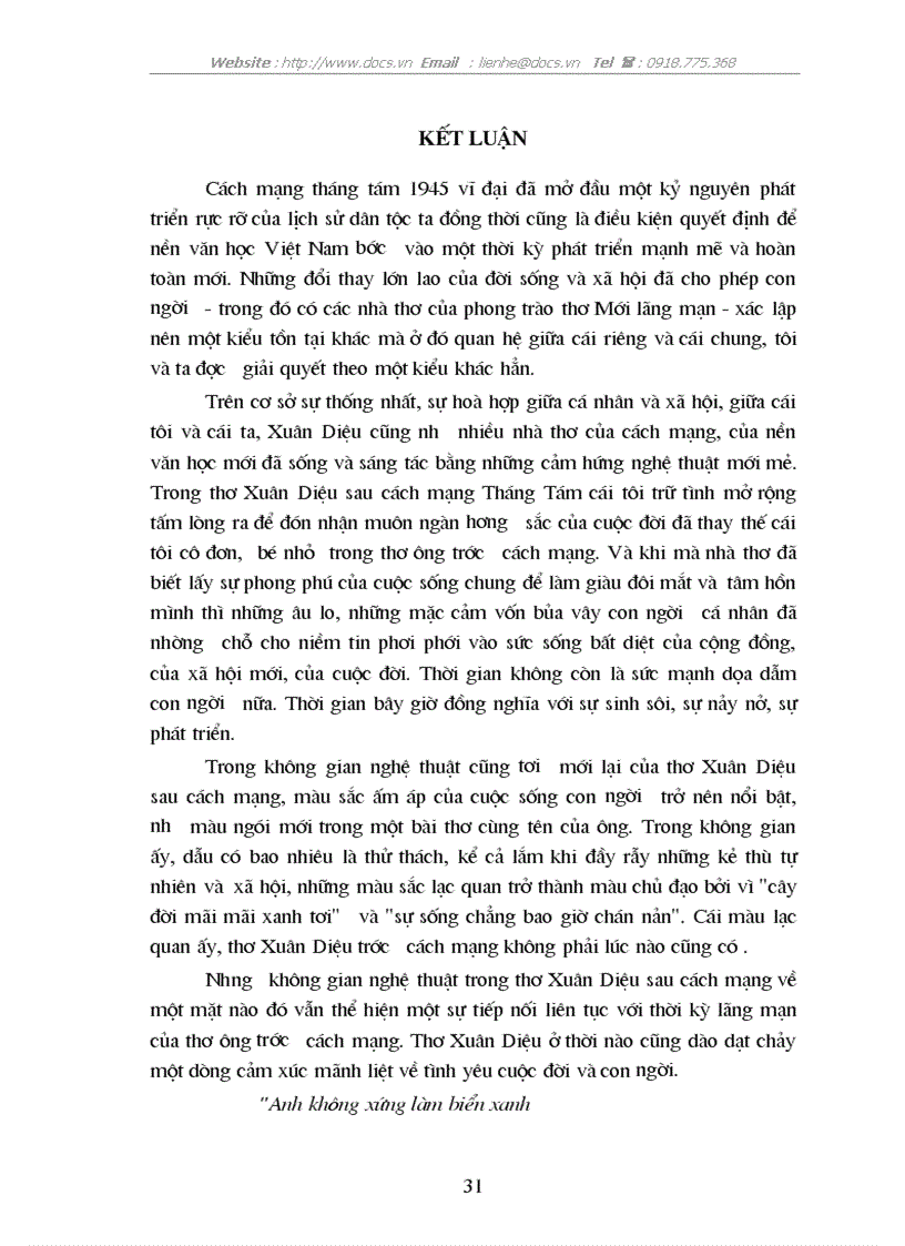 image for page Không gian nghệ thuật trong thơ Xuân Diệu