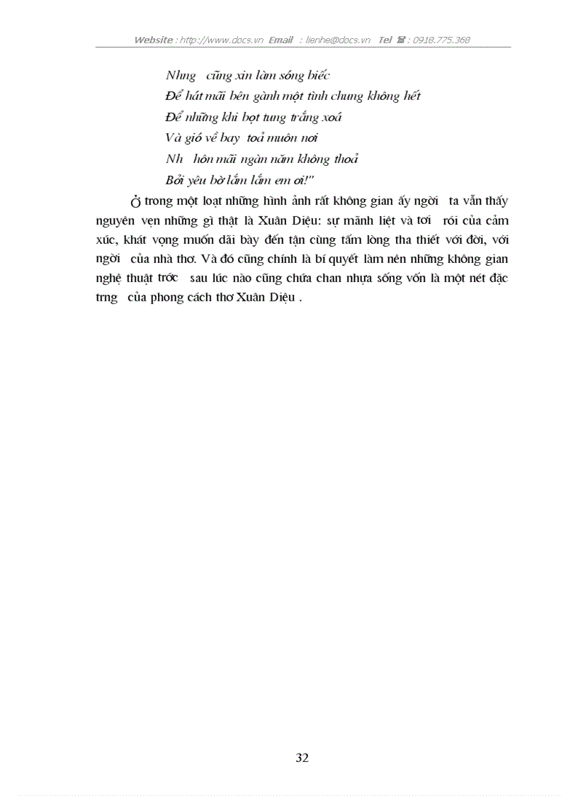 image for page Không gian nghệ thuật trong thơ Xuân Diệu