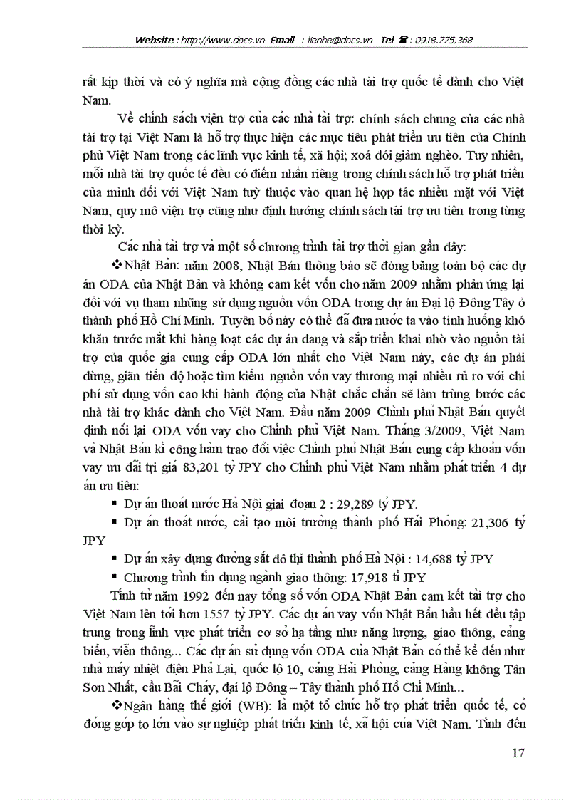 image for page Huy động quản lý và sử dụng nguồn vốn ODA cho đầu tư phát triển ở Viê t Nam giai đoạn 2006 2010 Thực trạng và giải pháp