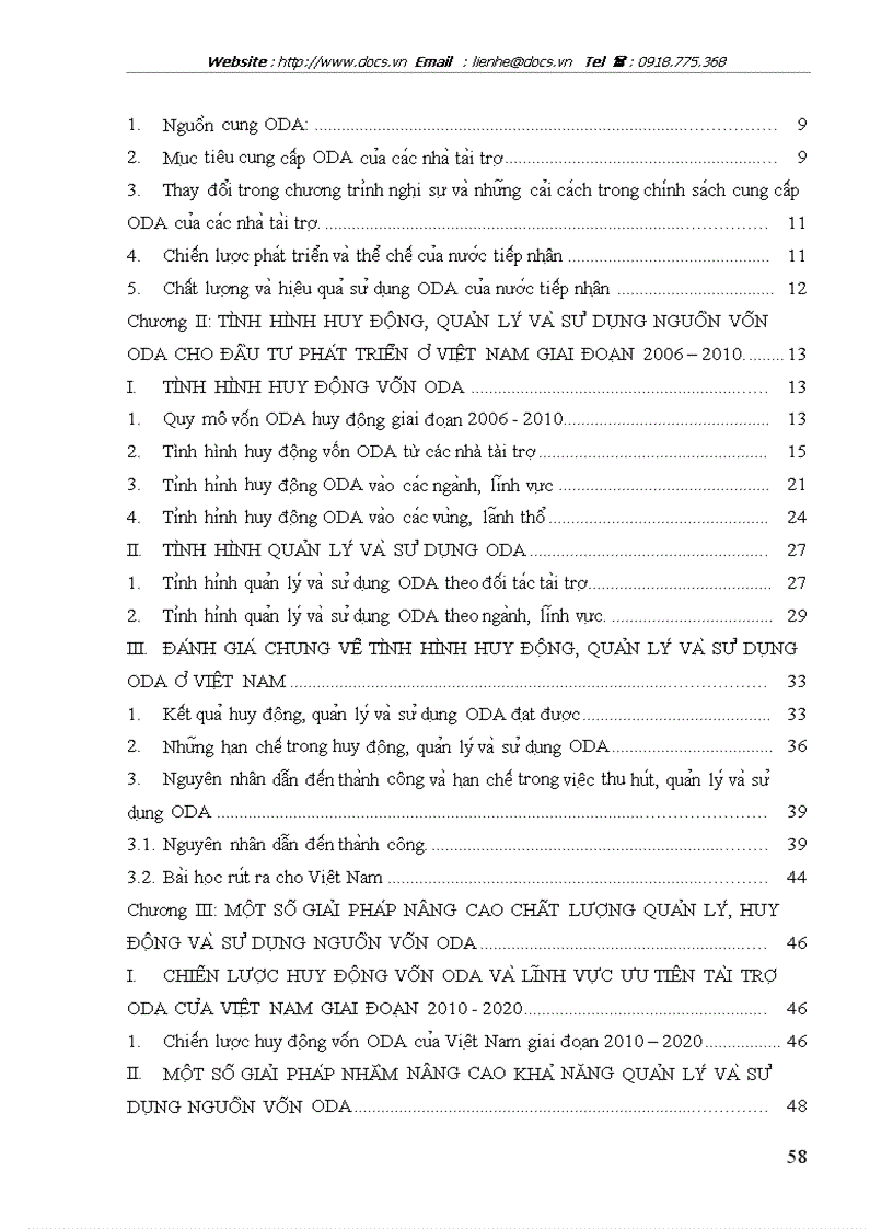 image for page Huy động quản lý và sử dụng nguồn vốn ODA cho đầu tư phát triển ở Viê t Nam giai đoạn 2006 2010 Thực trạng và giải pháp