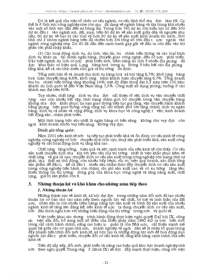 image for page Kế hoạch hoá chuyển dịch cơ cấu ngành kinh tế thời kỳ 2001 2005 ở VN các giải pháp thực hiện