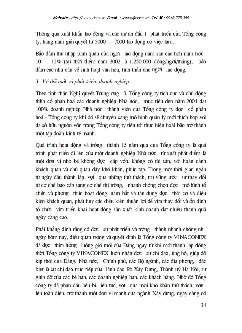 image for page Tại Công ty XNK Xây dựng VN VINACONEX