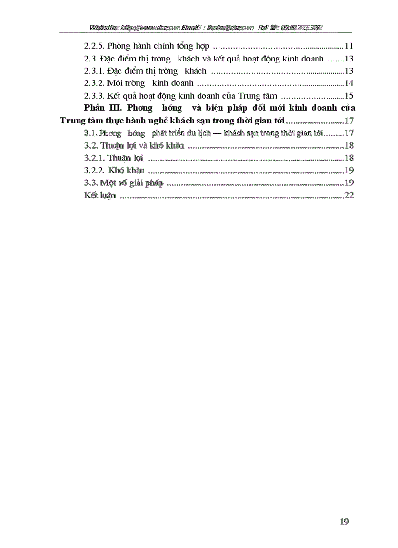 image for page Tại Trung tâm thực hành nghề khách sạn