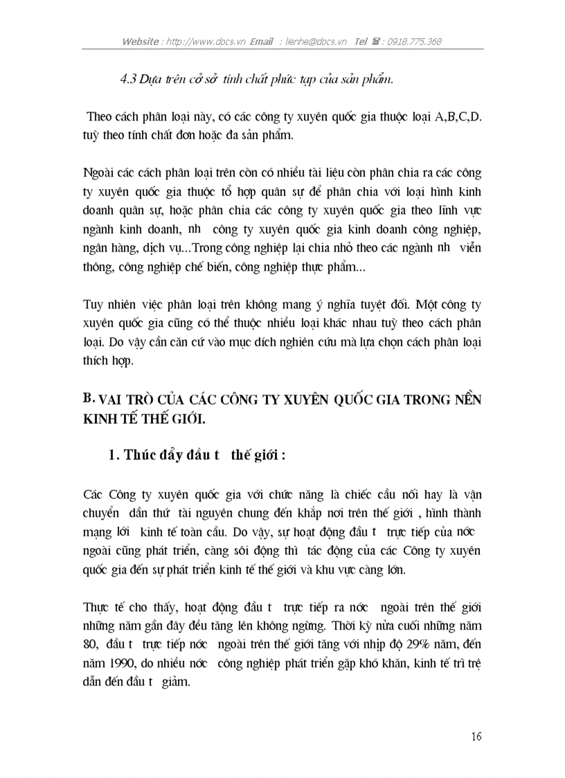 image for page Vtrò của các C ty xuyên quốc gia trong nền kinh tế thế giới hoạt động của các tổ chức độc quyền xuyên quốc gia ở VN
