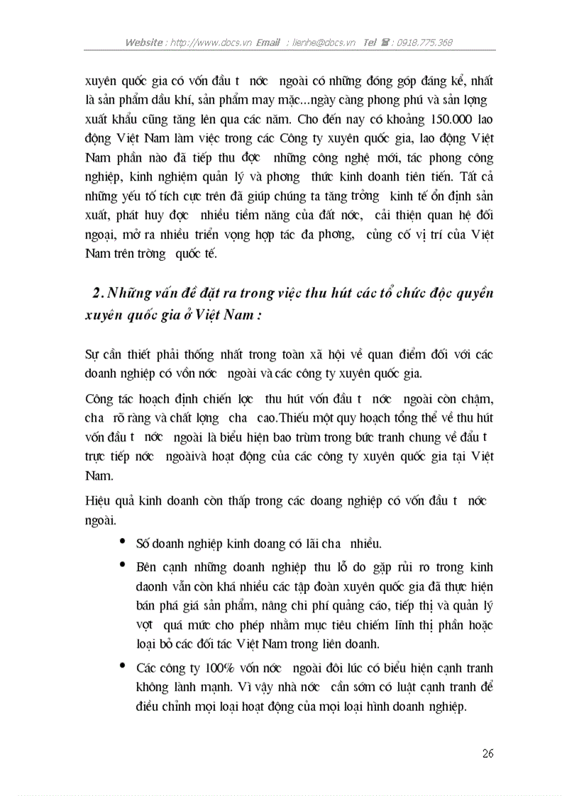 image for page Vtrò của các C ty xuyên quốc gia trong nền kinh tế thế giới hoạt động của các tổ chức độc quyền xuyên quốc gia ở VN