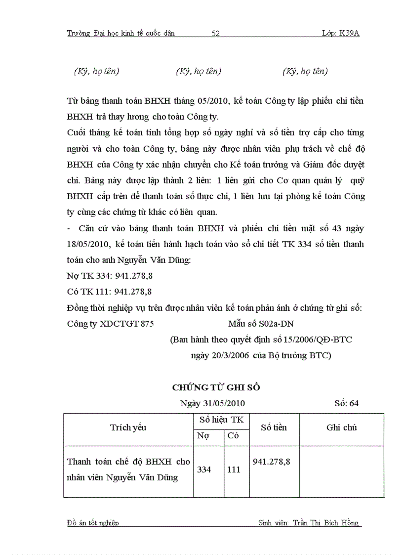 image for page Hoàn thiện hạch toán tiền lương và các khoản trích theo lương tại Công Ty XDCTGT 875