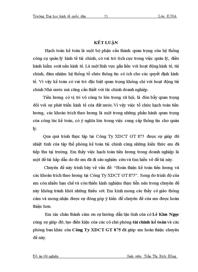 image for page Hoàn thiện hạch toán tiền lương và các khoản trích theo lương tại Công Ty XDCTGT 875