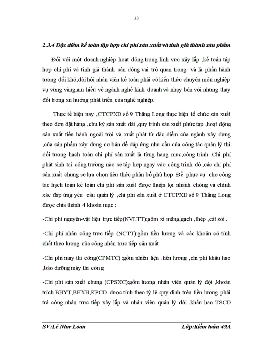 image for page Hoạt động của một doanh nghiệp xây lắp thông qua công tác kế toán của DN tại CÔNG TY CỔ PHẦN XÂY DỰNG SỐ 9 THĂNG LONG