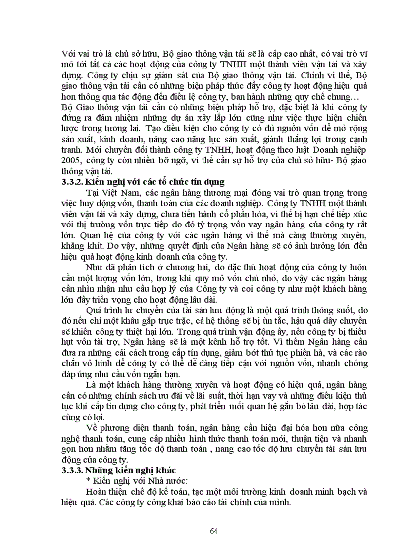 image for page Nâng cao hiệu quả sử dụng tài sản lưu động tại công ty TNHH một thành viên Vận tải và Xây dựng