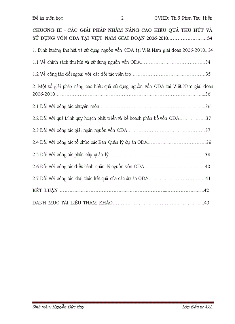 image for page Tình hình thu hút và sử dụng nguồn vốn ODA tại Việt Nam giai đoạn 2006 2010