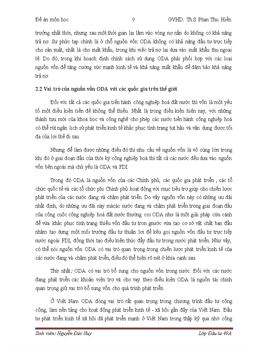 image for page Tình hình thu hút và sử dụng nguồn vốn ODA tại Việt Nam giai đoạn 2006 2010