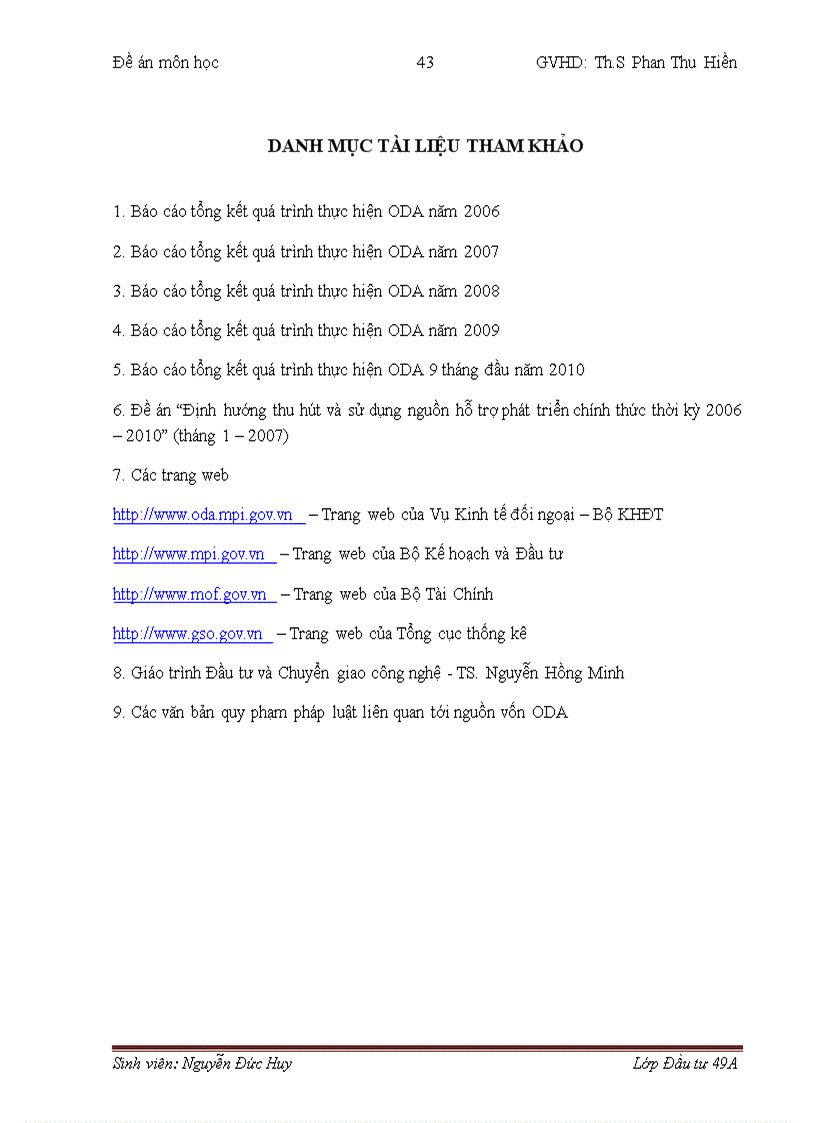 image for page Tình hình thu hút và sử dụng nguồn vốn ODA tại Việt Nam giai đoạn 2006 2010