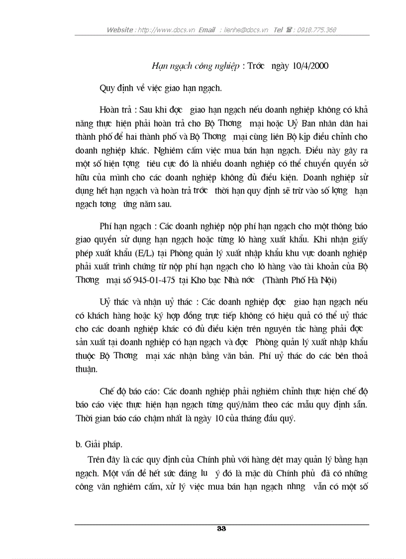 image for page 1số biện pháp sử dụng có hiệu quả hạn ngạch