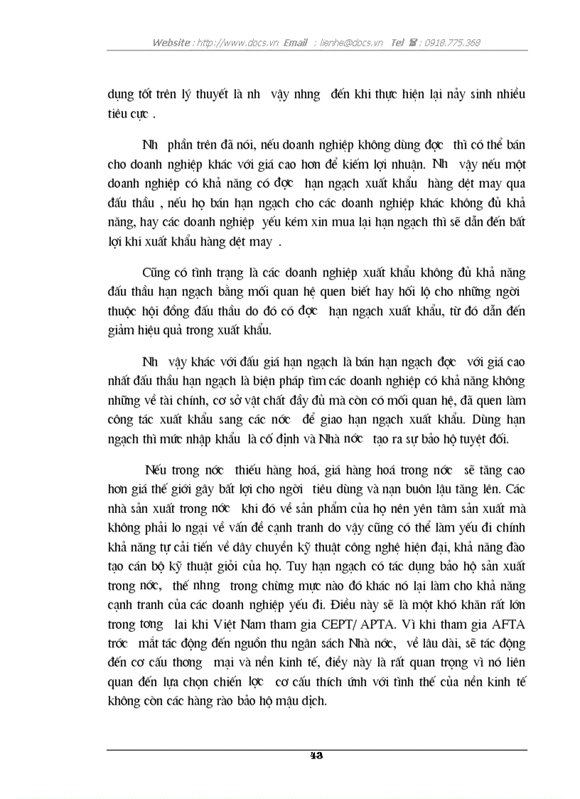 image for page 1số biện pháp sử dụng có hiệu quả hạn ngạch