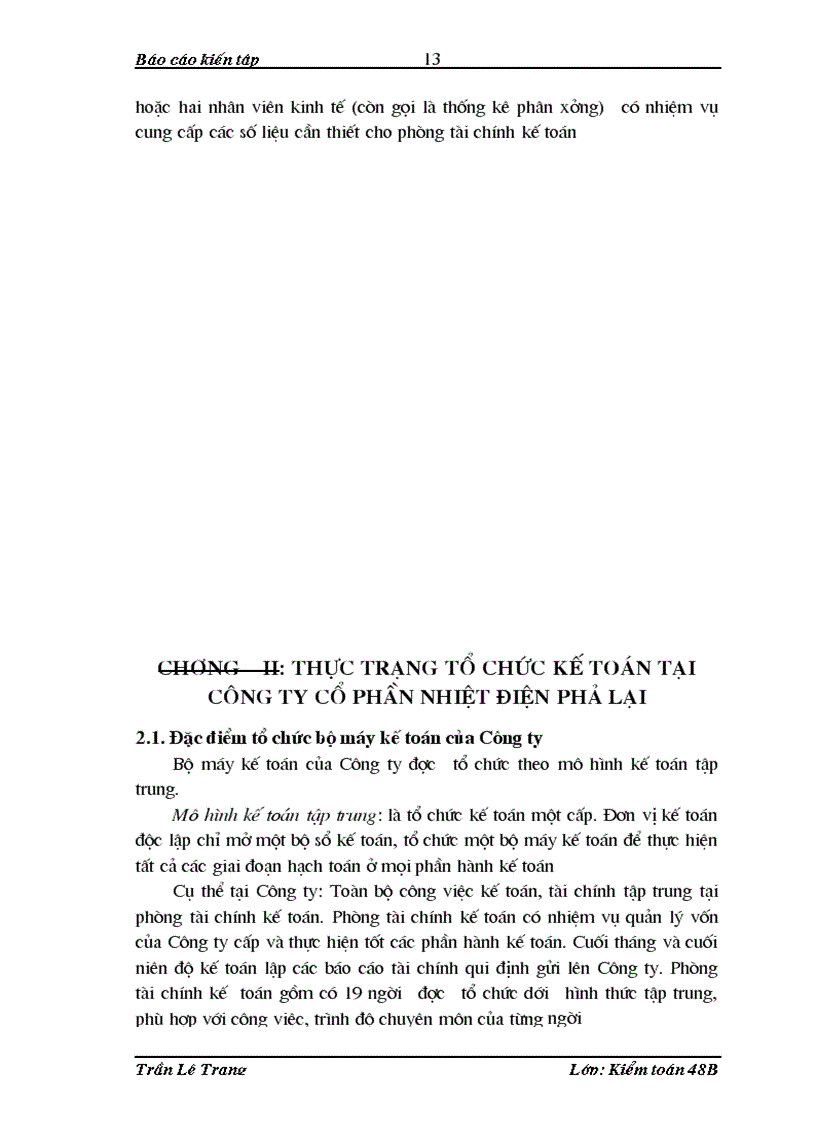 image for page Báo cáo kiến tập tại Công ty Cổ phần nhiệt điện Phả Lại