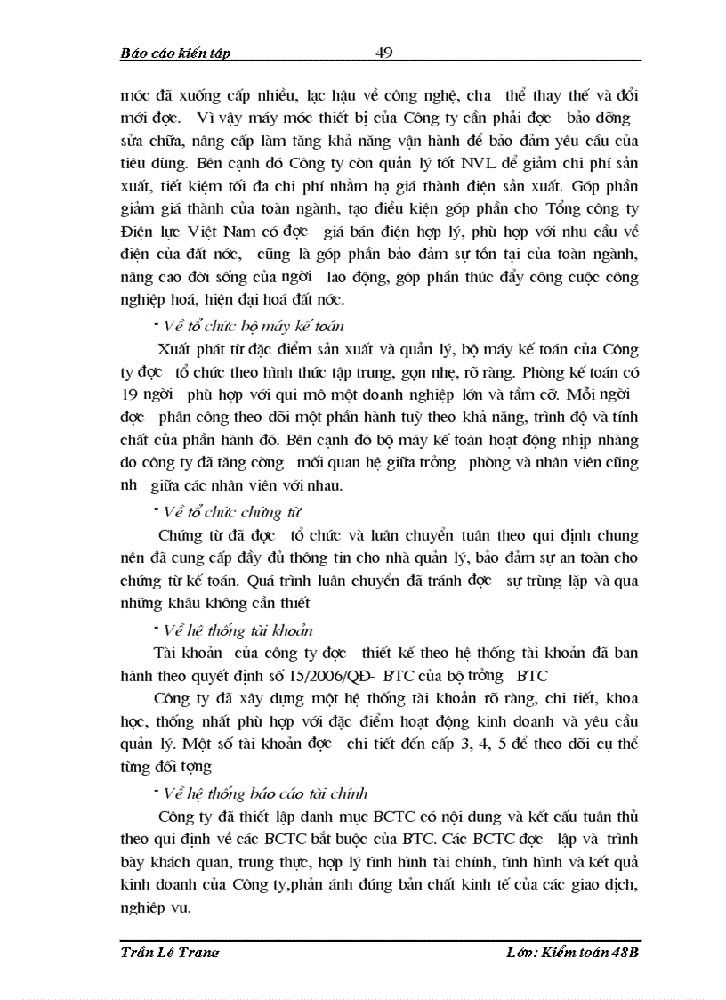 image for page Báo cáo kiến tập tại Công ty Cổ phần nhiệt điện Phả Lại