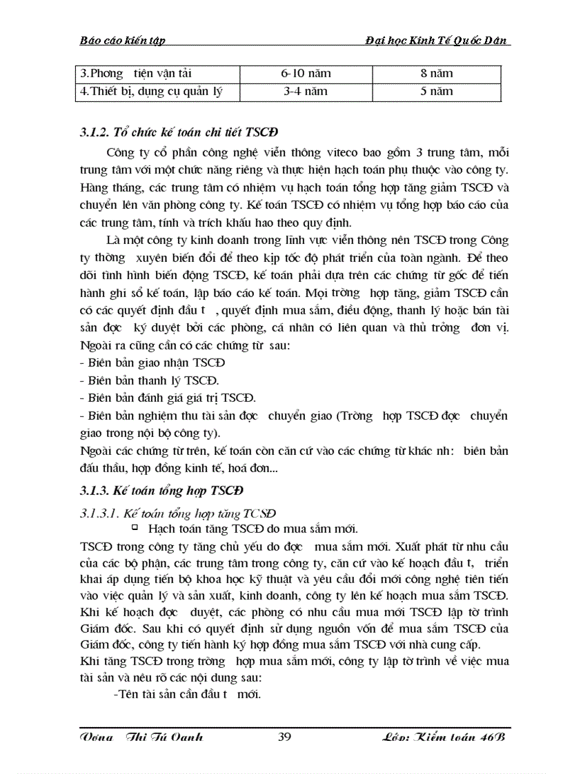 image for page Công tác hạch toán và quản lý sử dụng của TSCĐ tại Công ty cổ phần công nghệ viễn thông Viteco