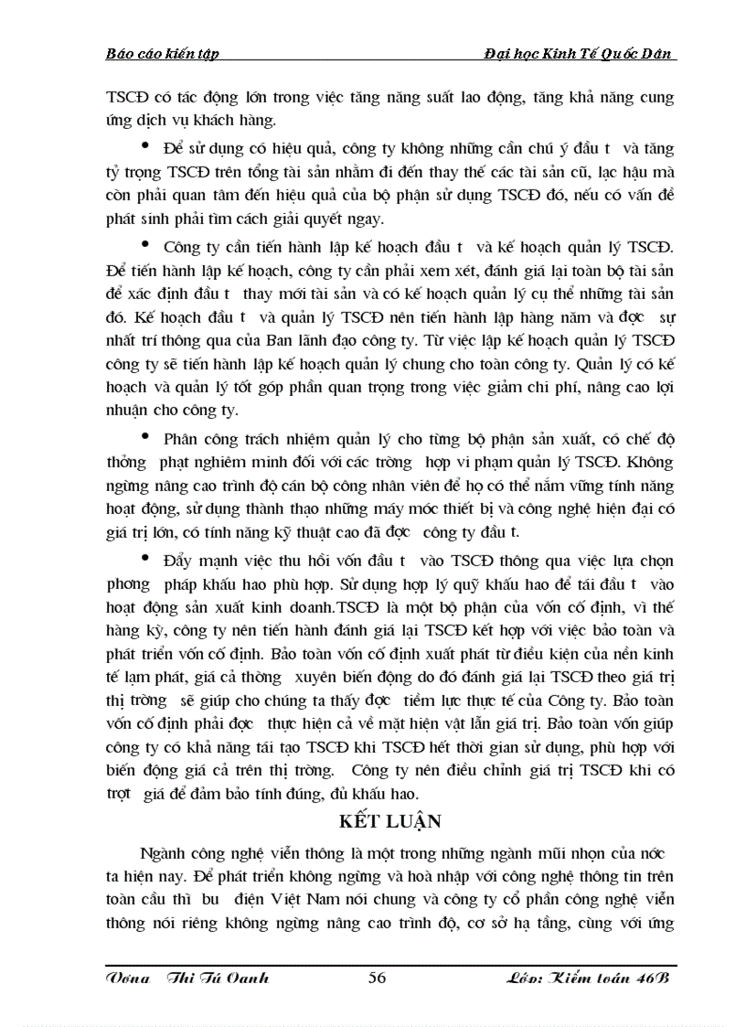 image for page Công tác hạch toán và quản lý sử dụng của TSCĐ tại Công ty cổ phần công nghệ viễn thông Viteco