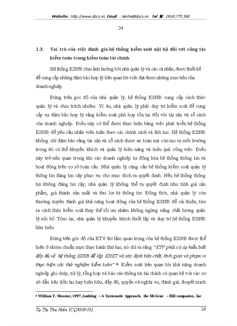 image for page Hoàn thiện đánh giá hệ thống kiểm soát nội bộ trong kiểm toán tài chính