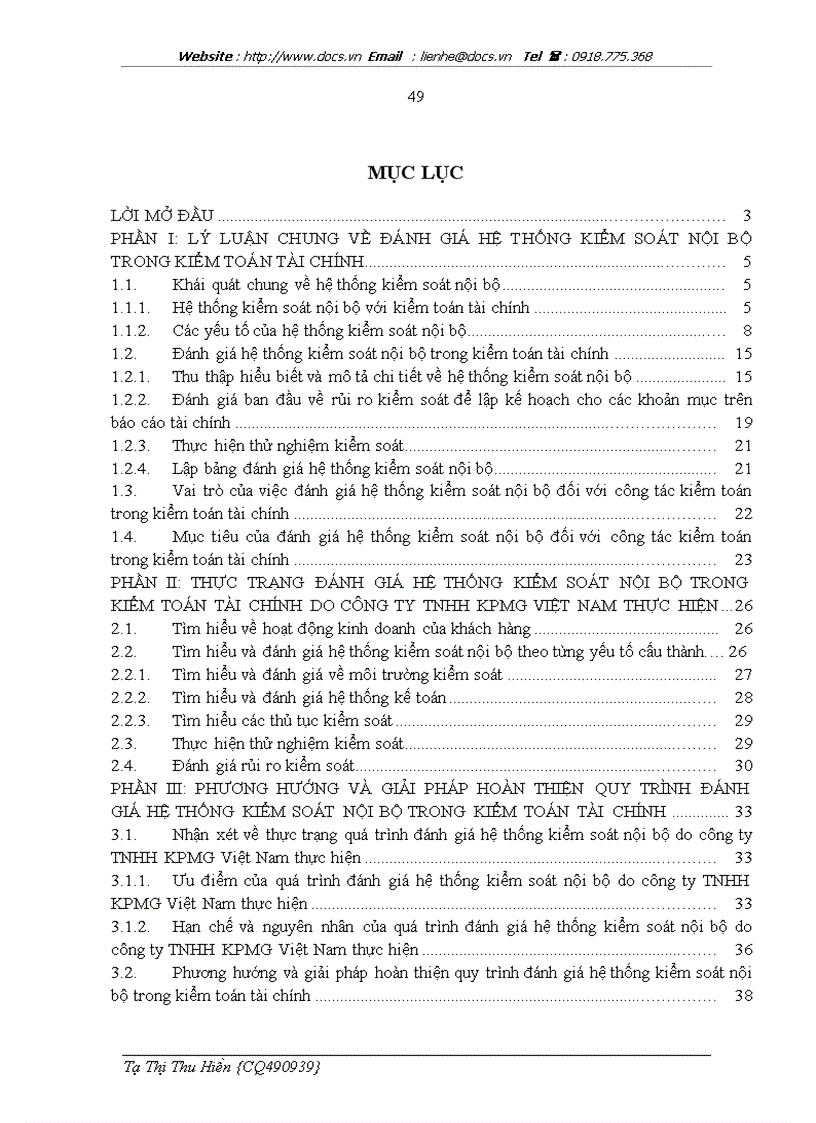 image for page Hoàn thiện đánh giá hệ thống kiểm soát nội bộ trong kiểm toán tài chính