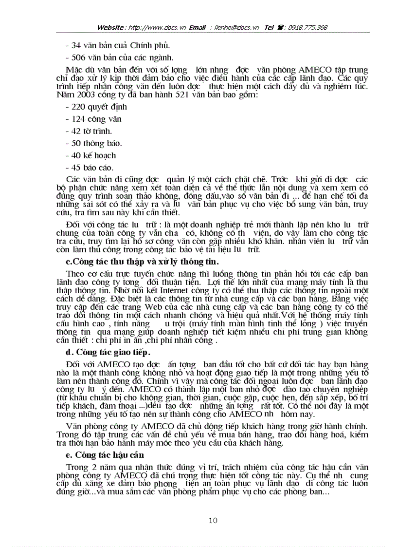 image for page Báo cáo Tại Công ty Tự động hoá cơ khí môi trường AMECO