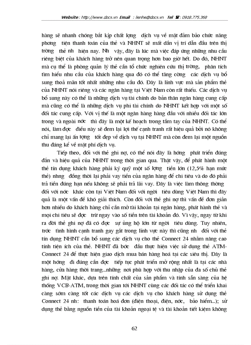 image for page Những giải pháp marketing nhằm nâng cao doanh số từ dịch vụ thẻ tại ngânhàng NHTMCP Ngoại Thương VietcomBank VN lt NHaM gt