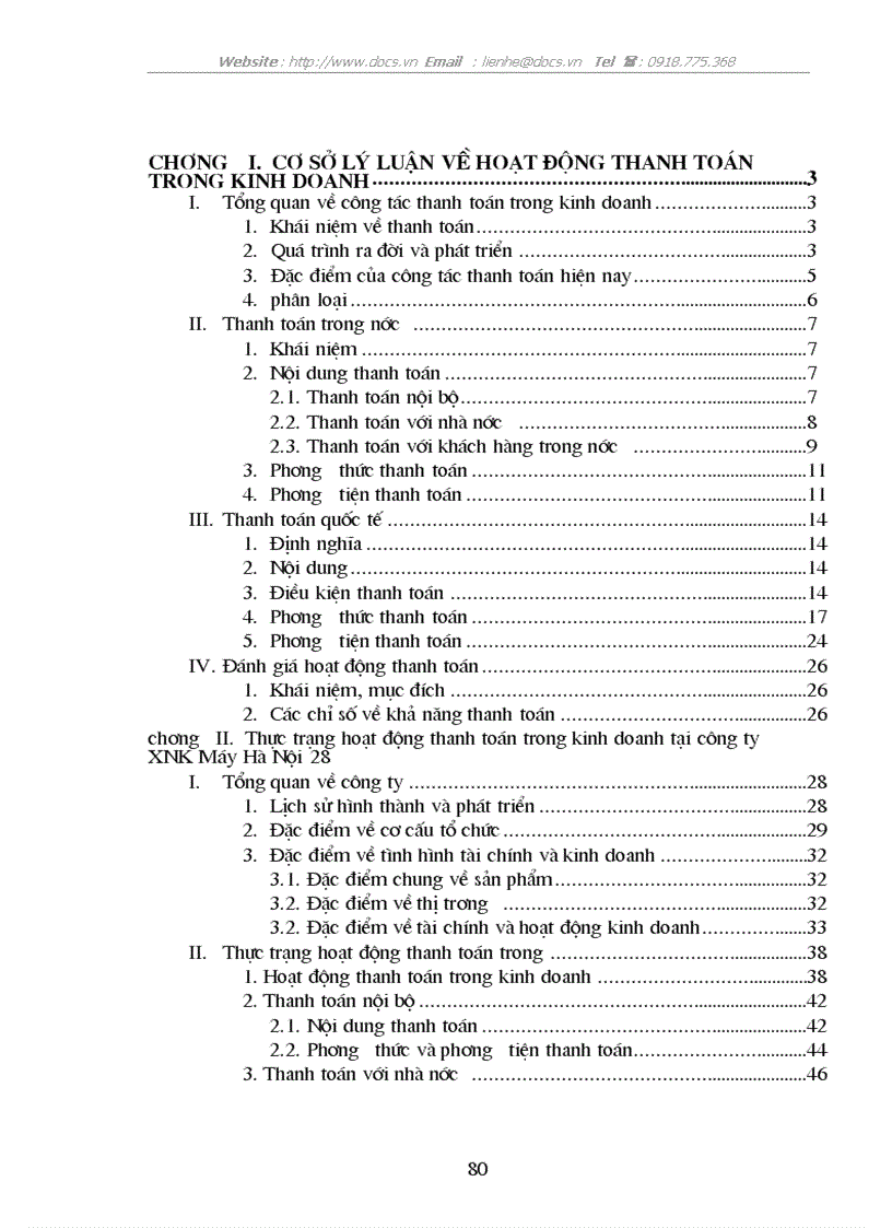 image for page Một số biện pháp nhằm hoàn thiện hoạt động thanh toán trong kinh doanh tại công ty xnk máy hà nội