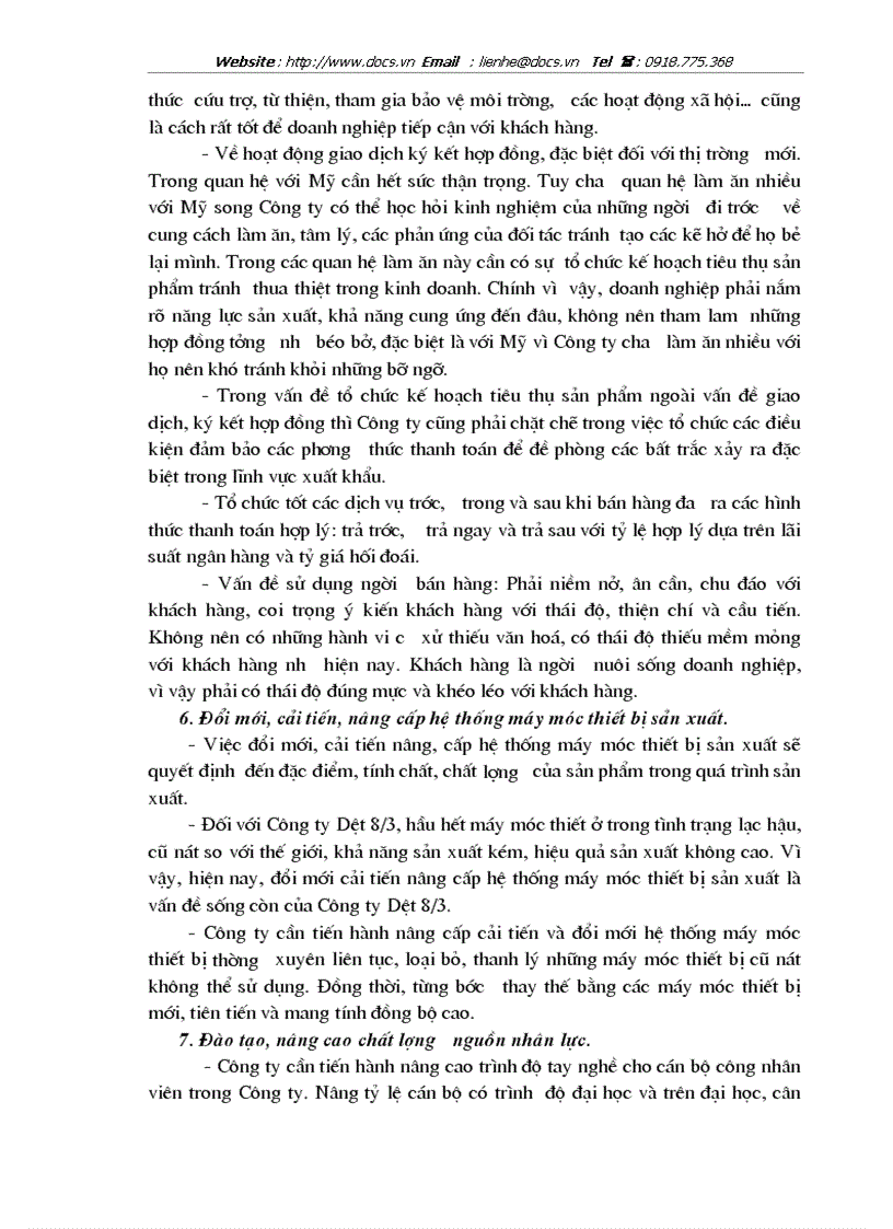 image for page Một số biện pháp nhằm thúc đẩy công tác tiêu thụ sản phẩm tại Công ty Dệt 8 3