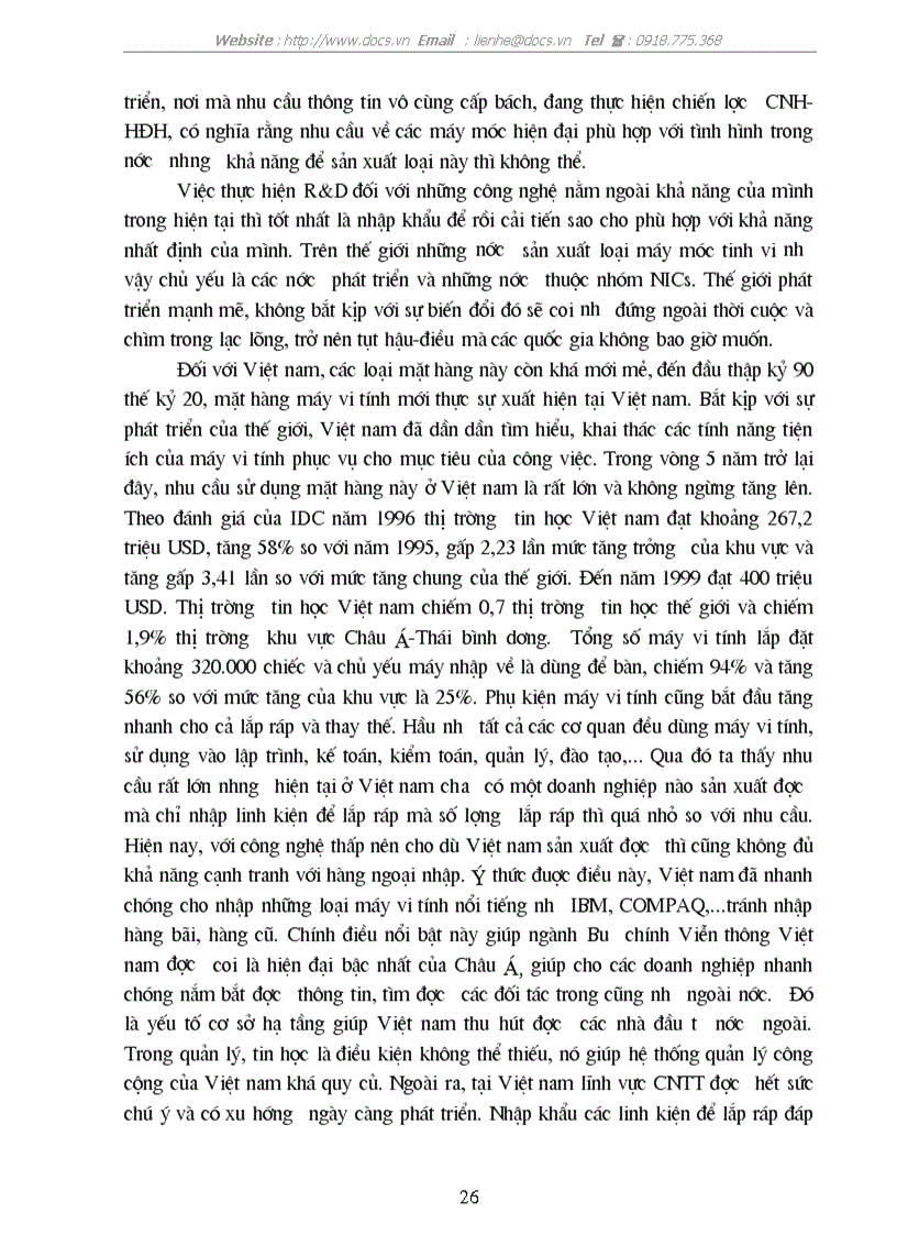 image for page Hoạt động nhập khẩu máy vi tính và phụ kiện máy vi tính của công ty FPT Thực trạng và giải pháp