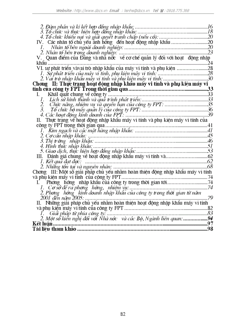 image for page Hoạt động nhập khẩu máy vi tính và phụ kiện máy vi tính của công ty FPT Thực trạng và giải pháp