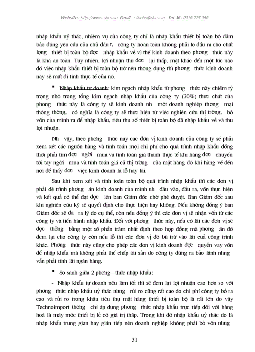 image for page Một số giải pháp nhằm hoàn thiện quy trình nhập khẩu thiết bị toàn bộ tại công ty xuất nhập khẩu thiết bị toàn bộ và kỹ thuật