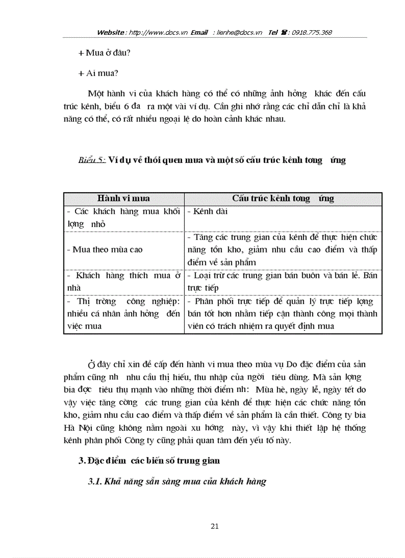 image for page Hoàn thiện hệ thống kênh phân phối nhằm duy trì mở rộng thị trường tiêu thụ của Công ty Bia Hà Nội