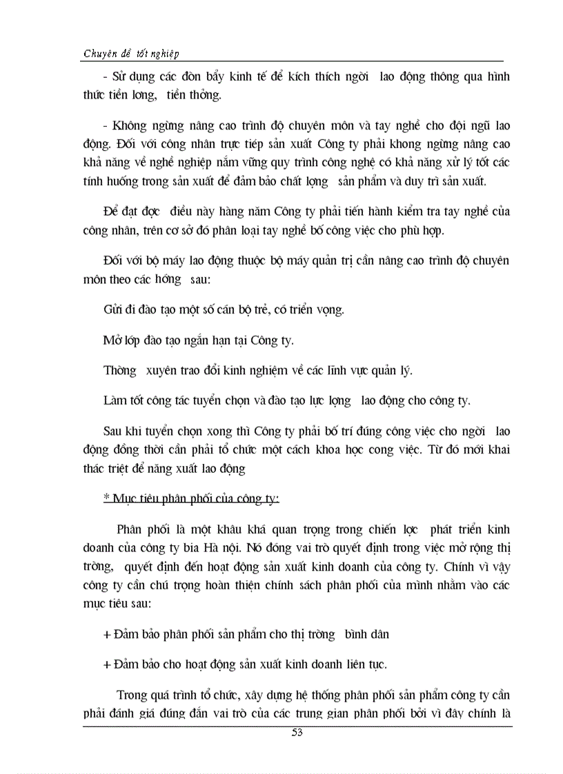 image for page Hoàn thiện hệ thống kênh phân phối nhằm duy trì mở rộng thị trường tiêu thụ của Công ty Bia Hà Nội
