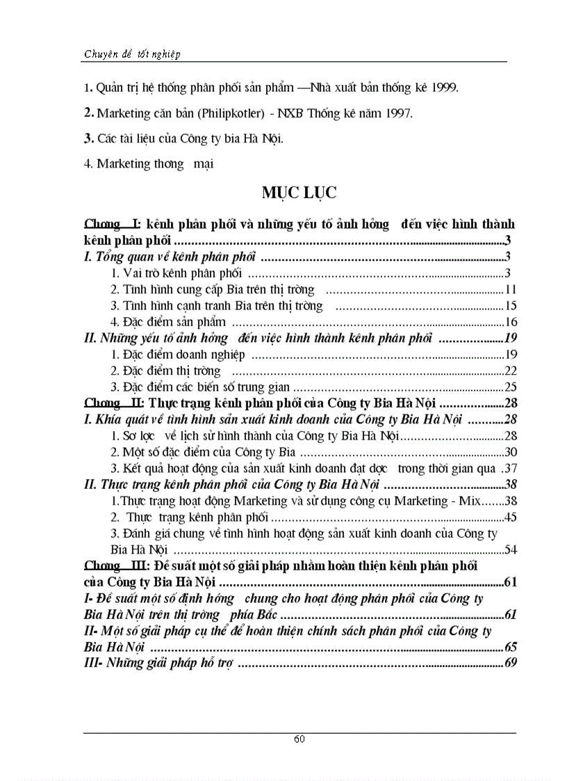 image for page Hoàn thiện hệ thống kênh phân phối nhằm duy trì mở rộng thị trường tiêu thụ của Công ty Bia Hà Nội