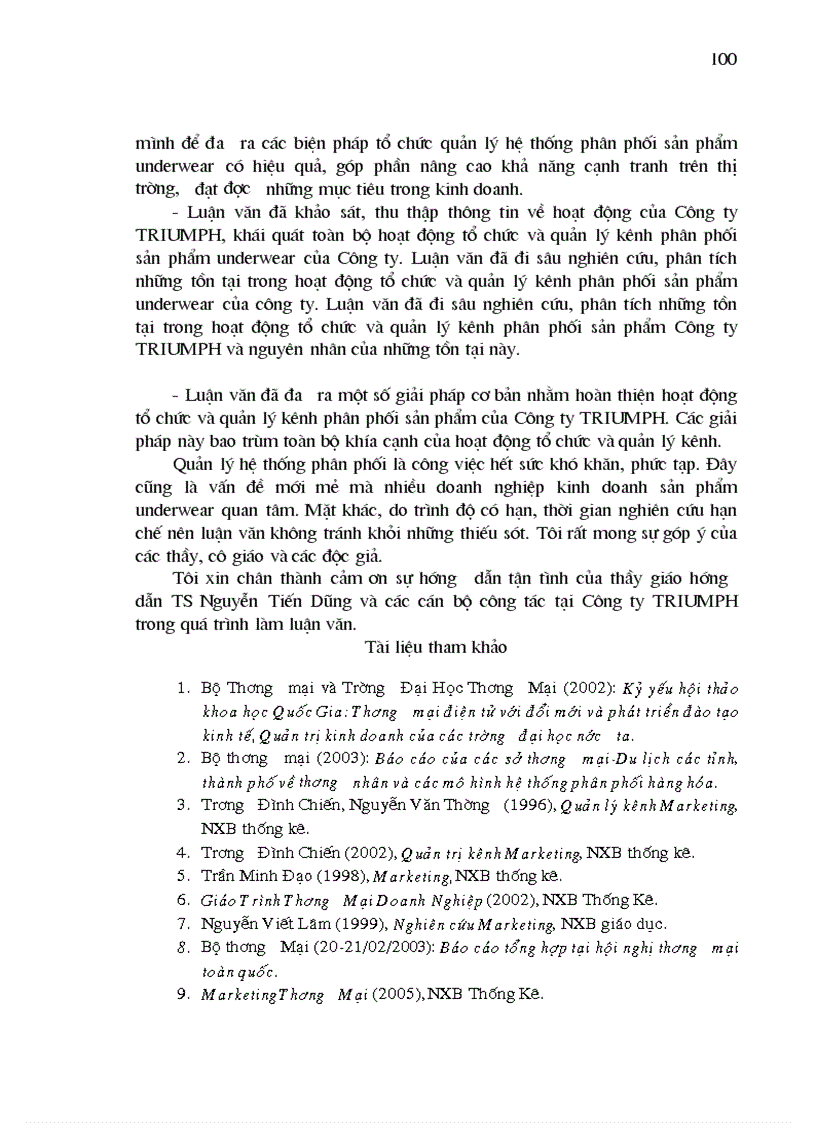image for page Hoàn thiện tổ chức và quản lý kênh phân phối sản phẩm của Công ty TRIUMPH International Vietnam Ltd trên thị trường nội địa