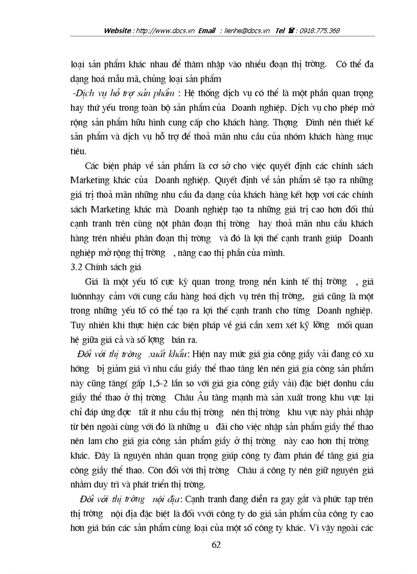 image for page Các giải pháp Marketing nhằm duy trì mở rộng thị trường của C ty Giầy Thượng Đình