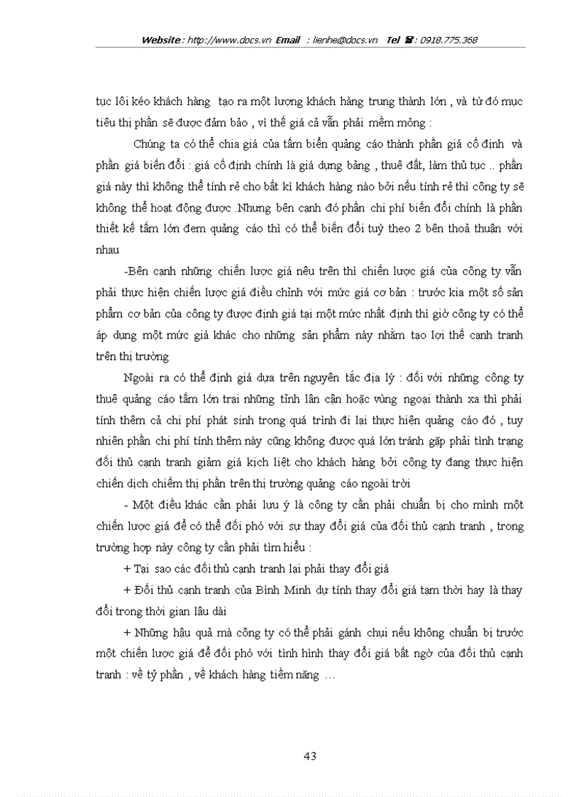 image for page Hoạt động quảng cáo panô tấm lớn của C ty quảng cáo Bình Minh Thực trạng giải pháp