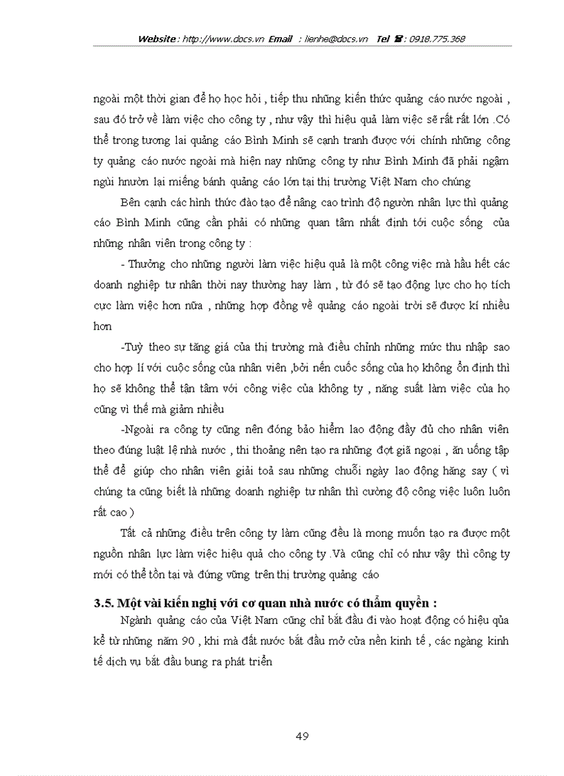image for page Hoạt động quảng cáo panô tấm lớn của C ty quảng cáo Bình Minh Thực trạng giải pháp
