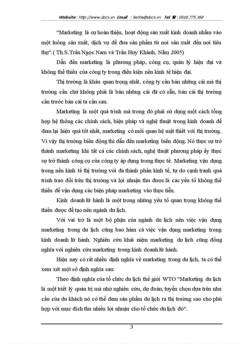 image for page Hoàn thiện chính sách marketing của Trung tâm du lịch Lữ hành Phù Đổng thuộc C ty thương mại dịch vụ Thành Long