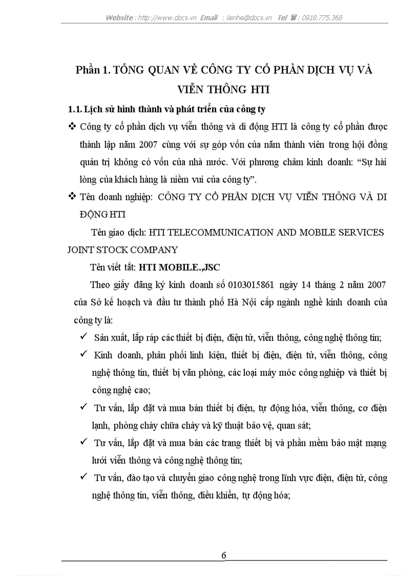 image for page Thực trạng tổ chức hạch toán kế toán tại C ty CP dịch vụ viễn thông di động HTI lt kiến tập gt