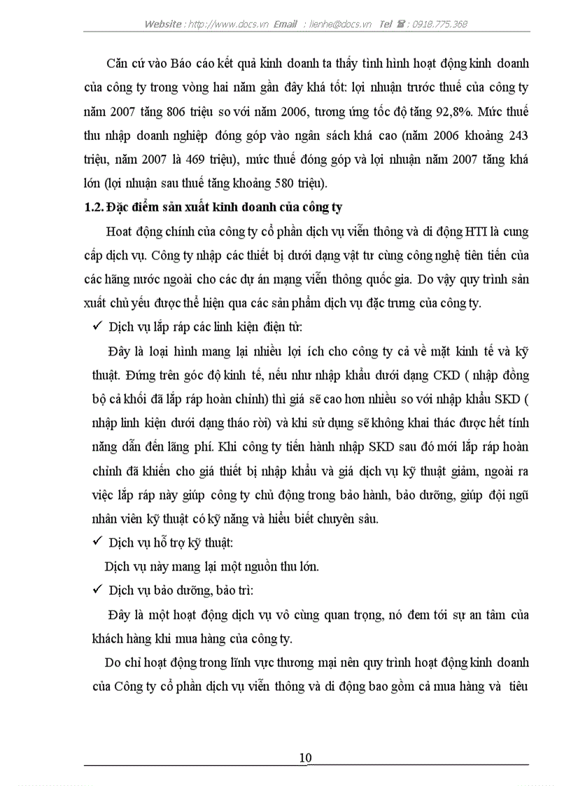 image for page Thực trạng tổ chức hạch toán kế toán tại C ty CP dịch vụ viễn thông di động HTI lt kiến tập gt