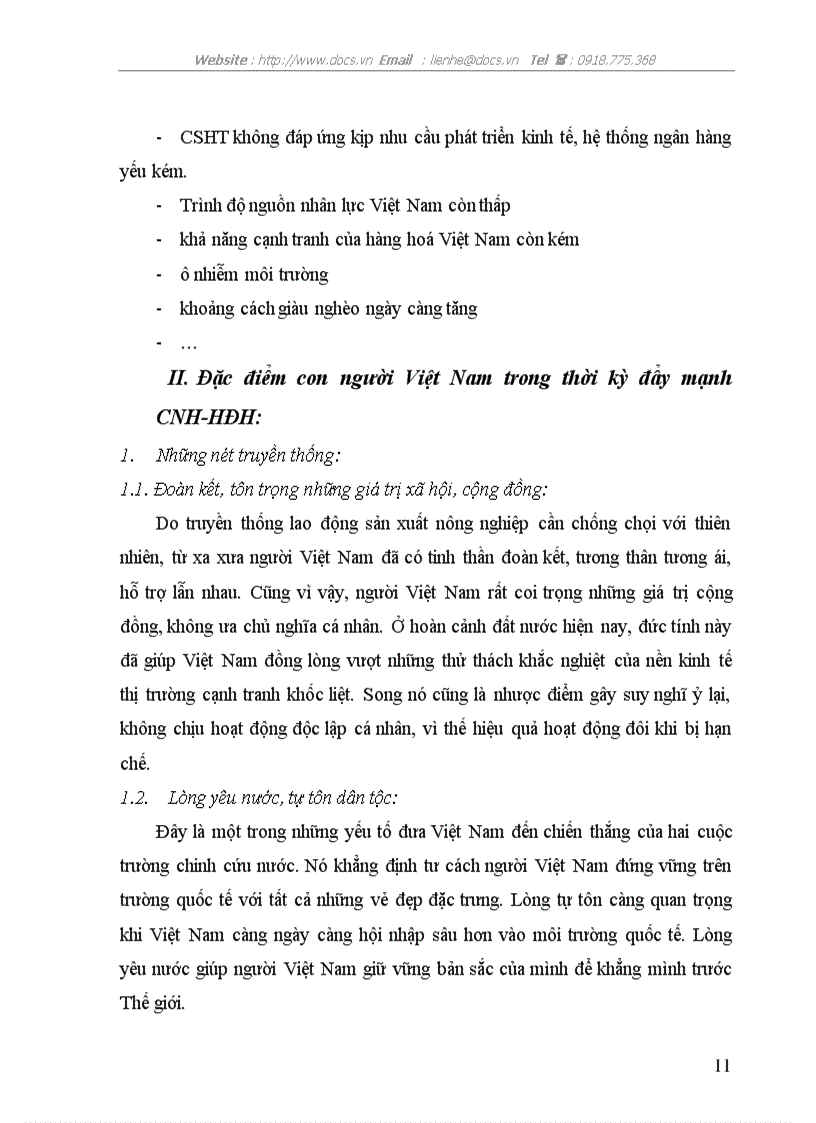 image for page Vận dụng quan điểm của triết học Mac lênin về vấn đề con người để tìm hiểu con người Việt Nam trong thời kì đẩy mạnh CNH HĐH