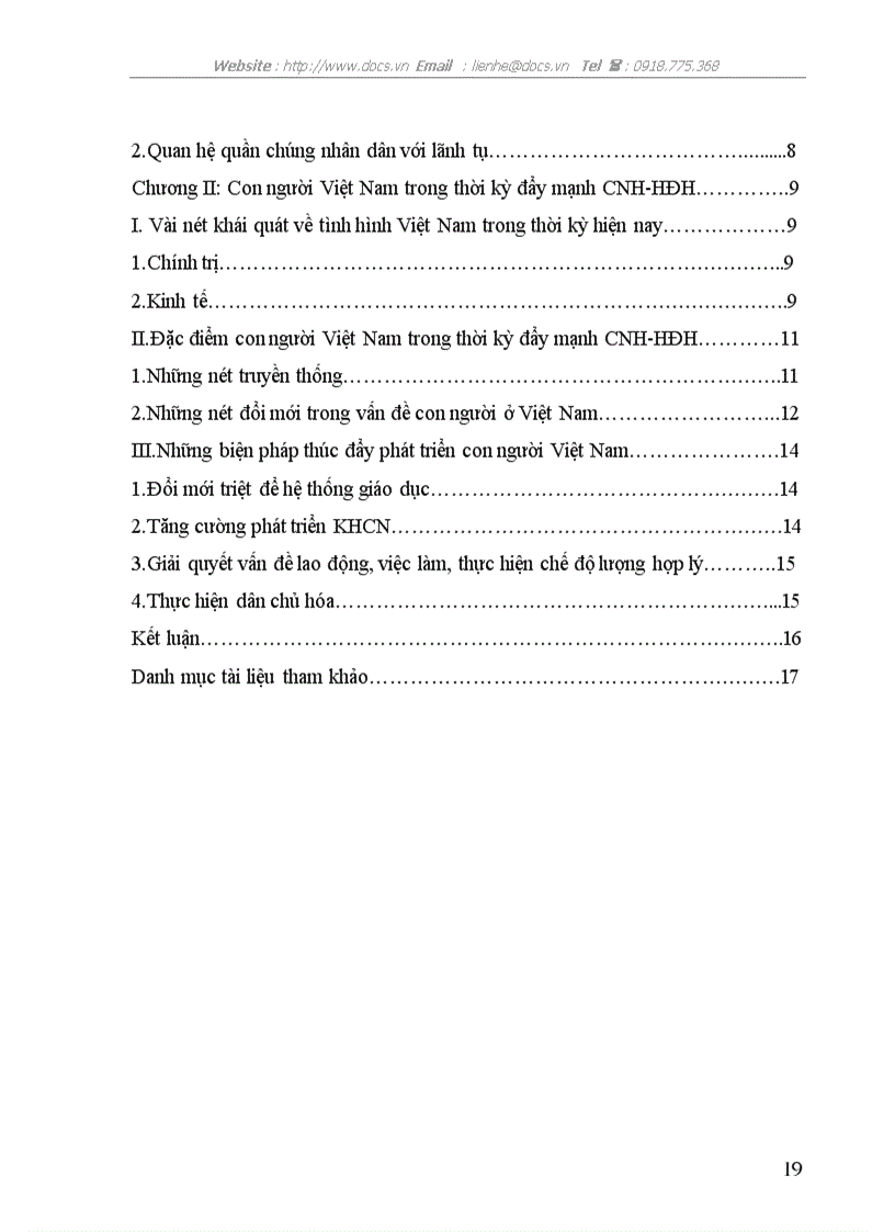 image for page Vận dụng quan điểm của triết học Mac lênin về vấn đề con người để tìm hiểu con người Việt Nam trong thời kì đẩy mạnh CNH HĐH