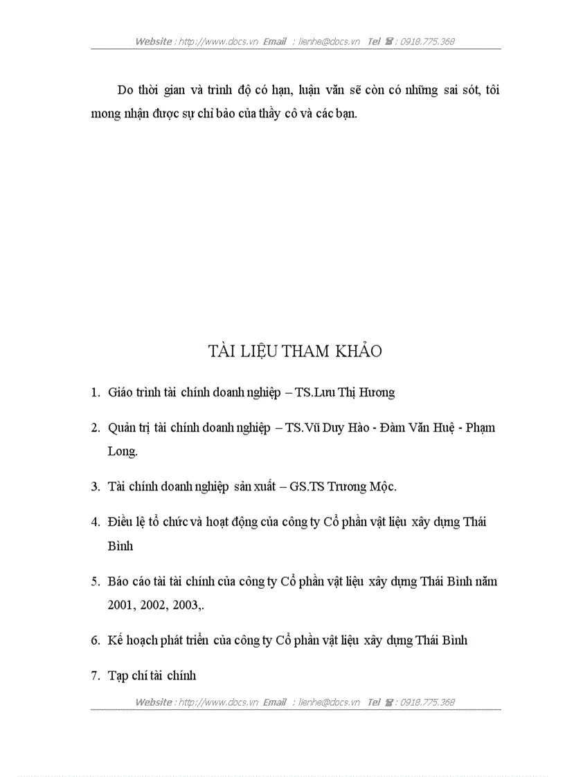 image for page Giải pháp nâng cao hiệu quả sử dụng vốn tại công ty cổ phần vật liệu xây dựng Thái Bình